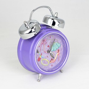 purple girls personalised clock