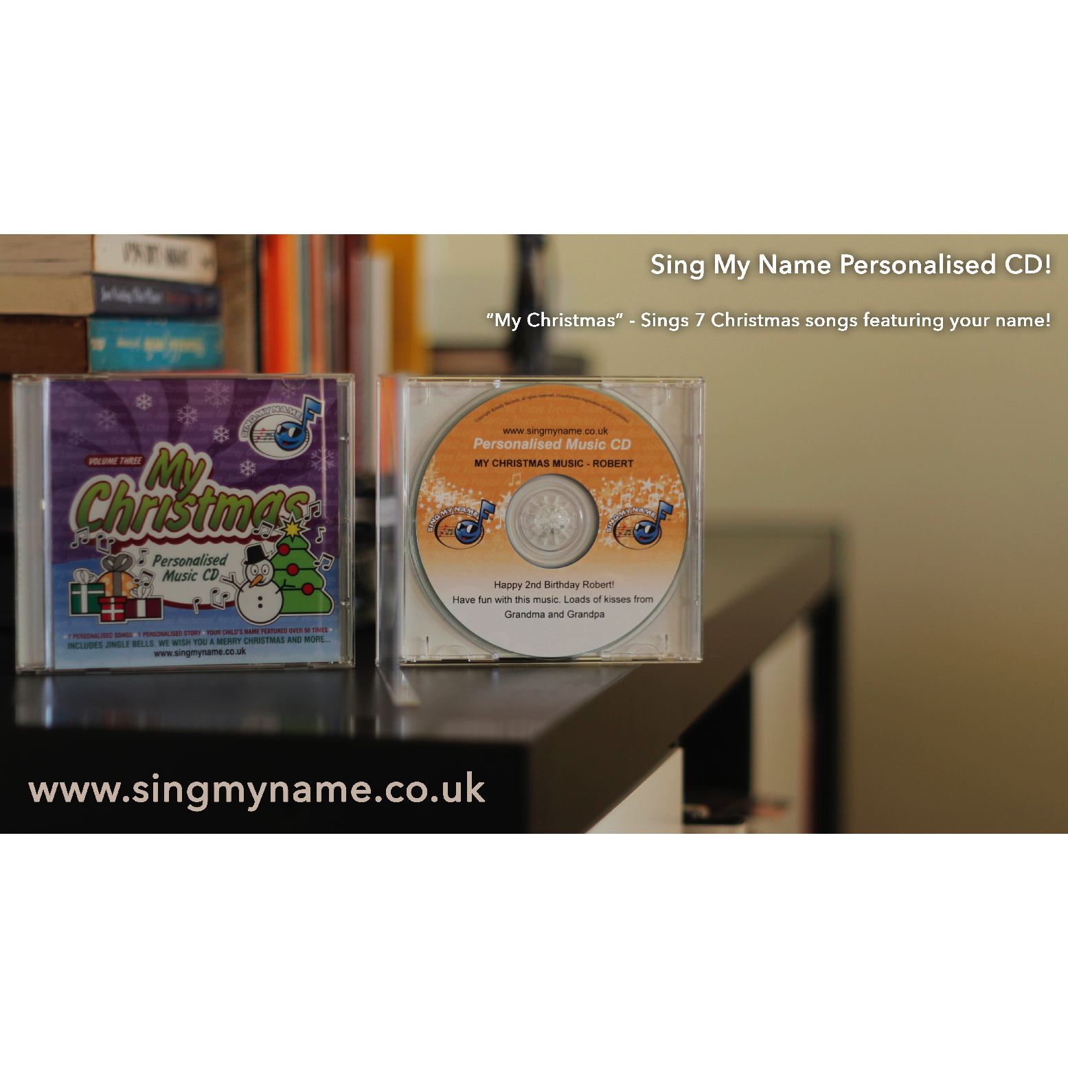 Personalised Childrens Birthday Card and Cd with 8 original personalised songs 